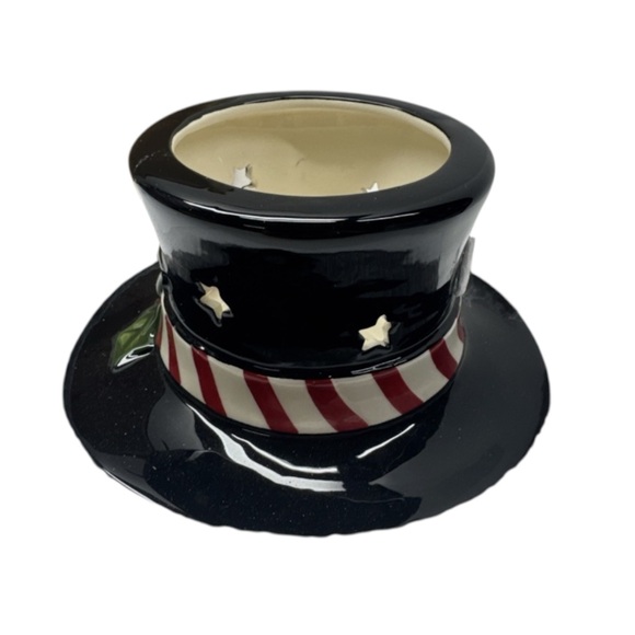Yankee Candle Vintage Collectible Holiday Top Hat candle topper Star Cutout NWT - Picture 6 of 13